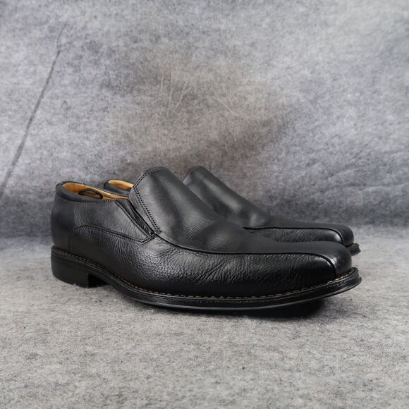 Sandro Moscoloni Shoes Mens 11 Loafer Slip On Classic Jacobs Venetian Leather - Picture 1 of 16